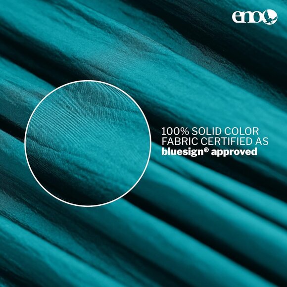 ENO SingleNest Hammock - Lightweight, 1 Person Portable Hammock - Seafoam/Navy - Picture 7 of 12